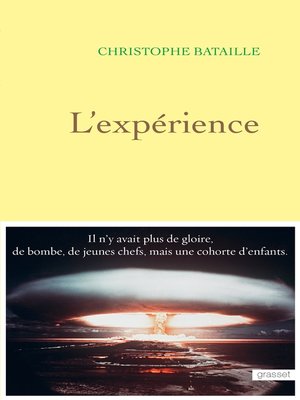 cover image of L'expérience